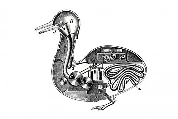Le canard mécanique de Vaucanson